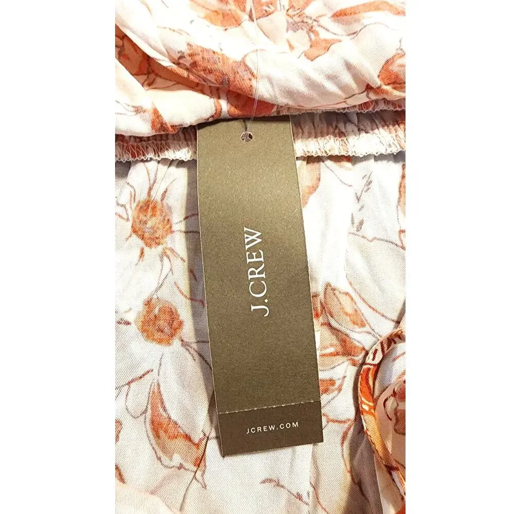 J Crew Tiered Mini Dress with Pockets in Breezy Blooms Floral Print XXL NWT